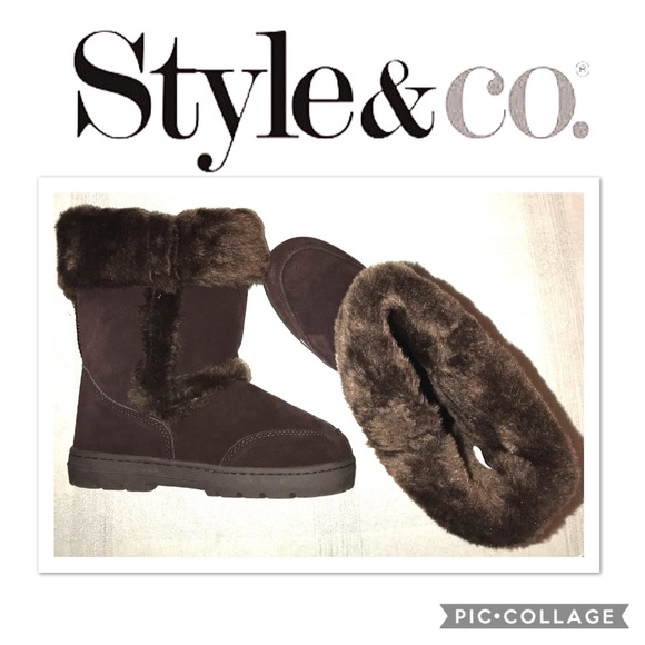 STYLE & CO WMNS “WITTY” CUFF CALF BOOTS SZ 9 - Picture 3 of 6